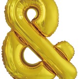 Symbol & zlaté foliové balónky 86 cm